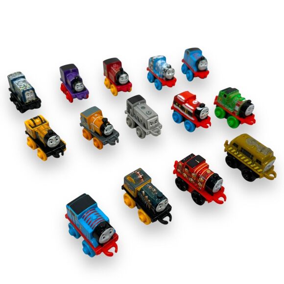 Thomas The Train & Friends Minis Mini Figure Vehicles Christmas Lot of 14 - Picture 1 of 9